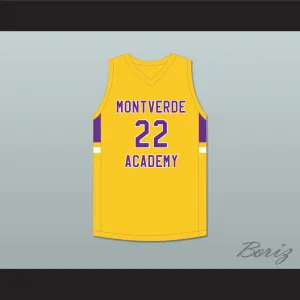 Caleb Houstan 22 Montverde Academy Eagles Yellow Basketball Jersey 2