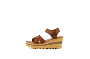 CANELA WEDGES SANDALS | TAN | WOMEN