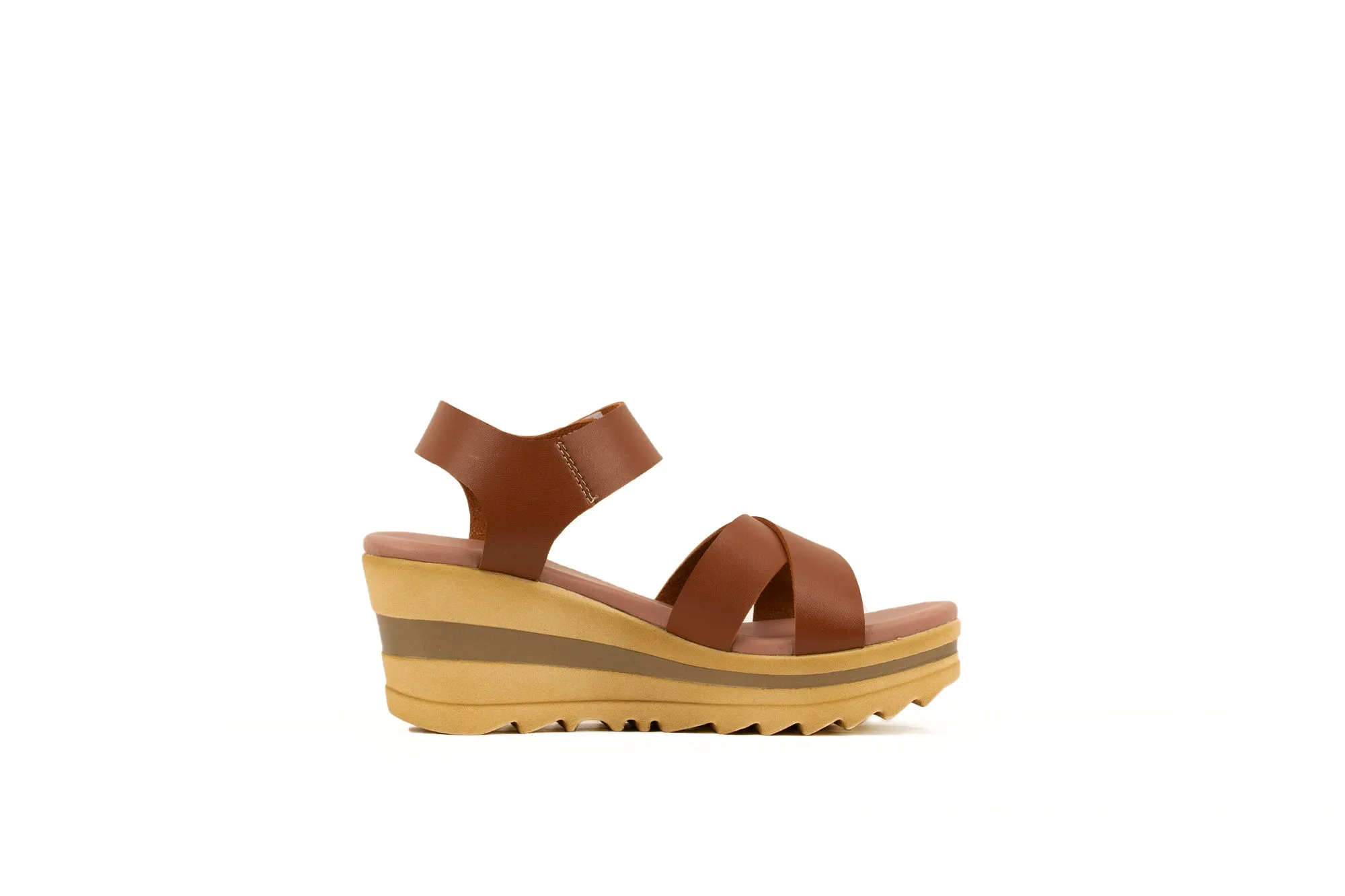 CANELA WEDGES SANDALS | TAN | WOMEN