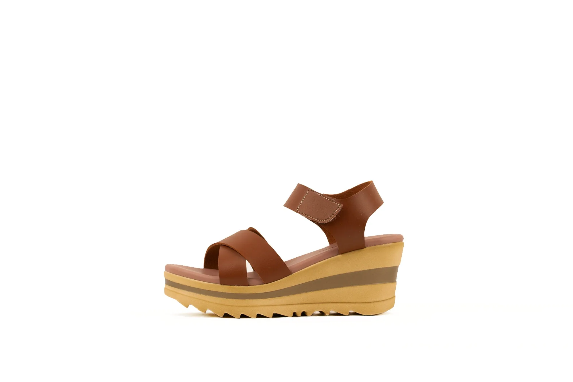 CANELA WEDGES SANDALS | TAN | WOMEN