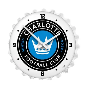 Charlotte FC: Bottle Cap Lighted Wall Clock
