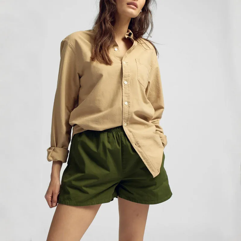 COLORFUL STANDARD Organic Twill Shorts in Ivory White