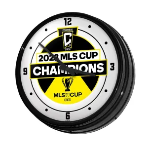 Columbus Crew: MLS Cup Champs - Retro Lighted Wall Clock