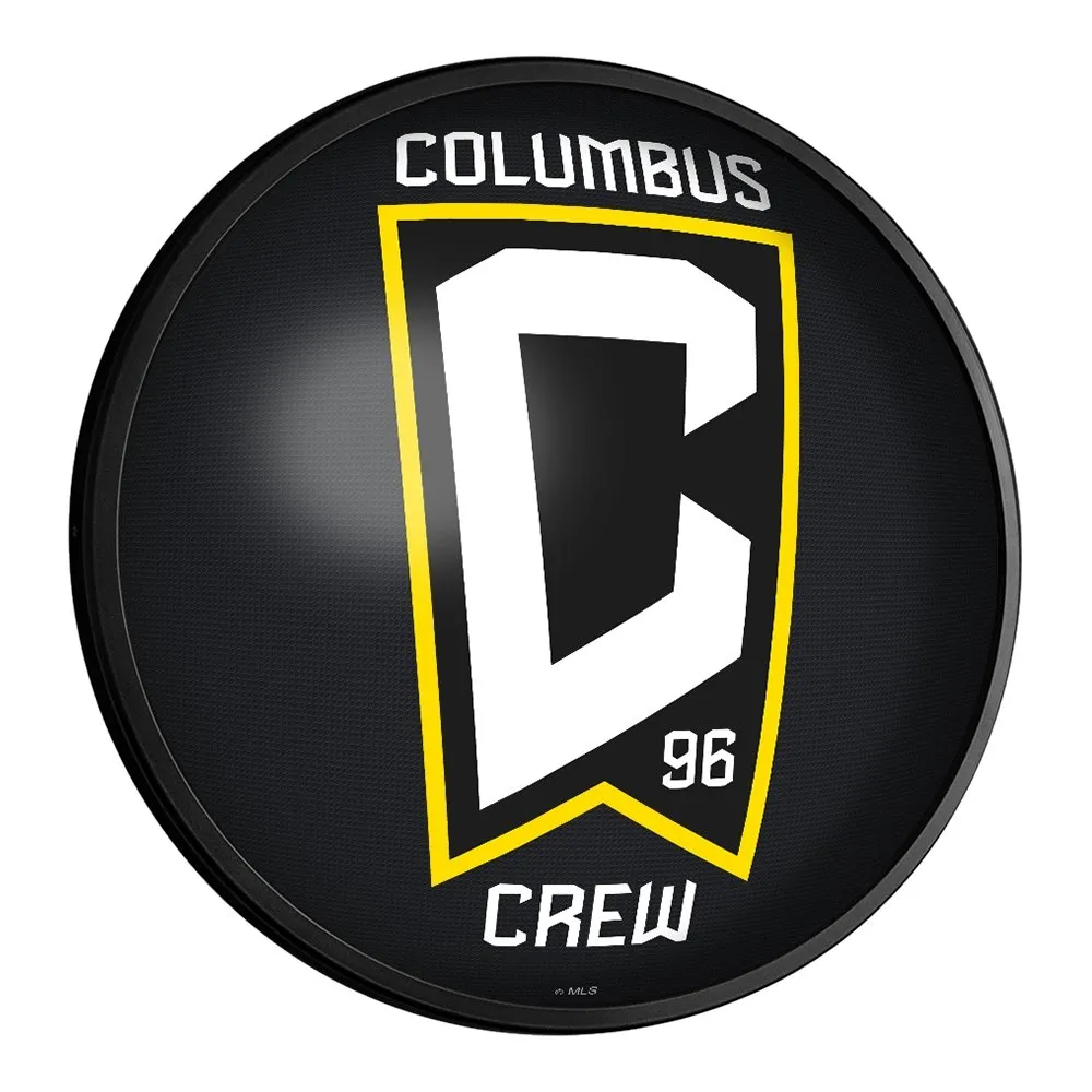 Columbus Crew: Round Slimline Lighted Wall Sign