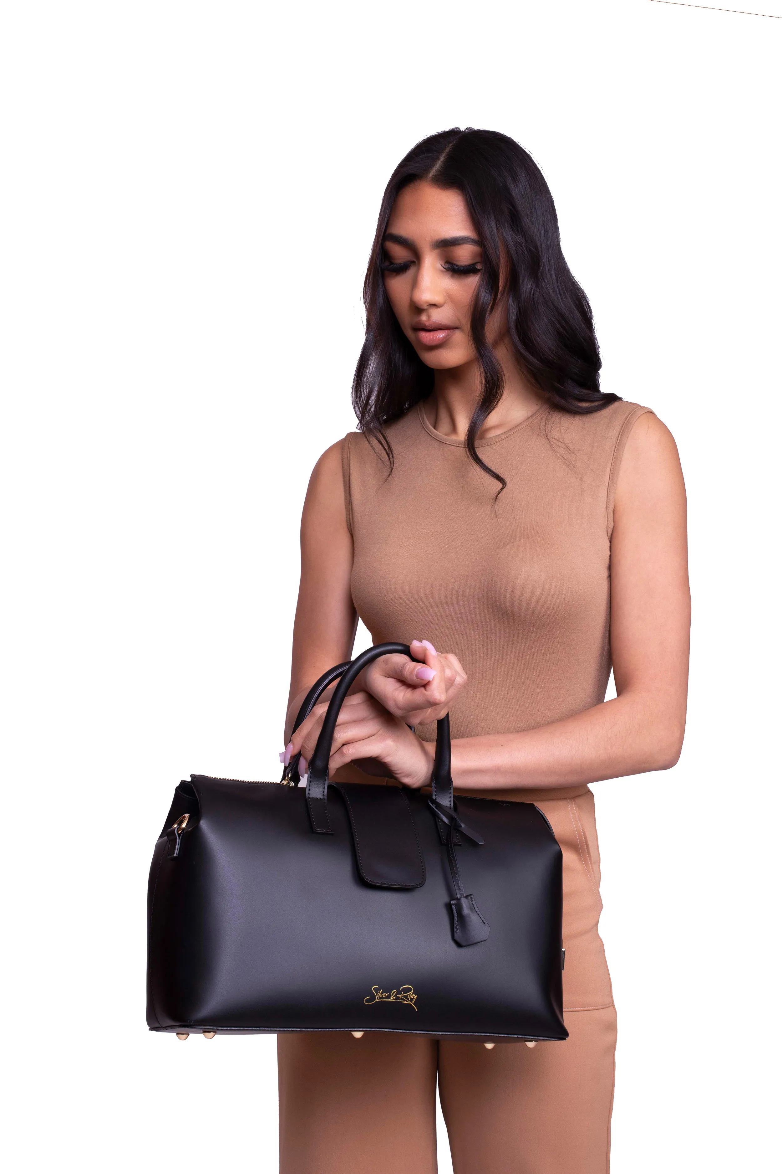 Convertible Executive Leather Bag Classic Size in Black - WAITLIST