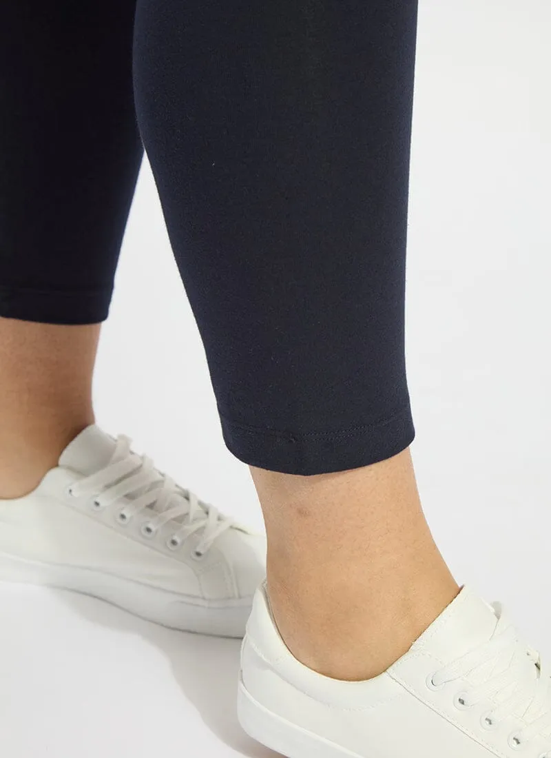 Cropped Classic Cotton  Legging - Midnight (Plus Size, 28.5" Inseam)