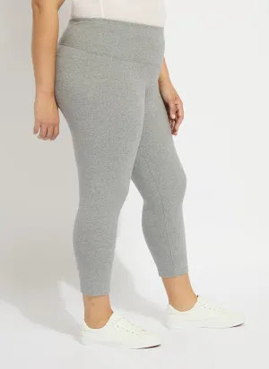 Cropped Classic Cotton Legging (Plus size, 21.5" Inseam)