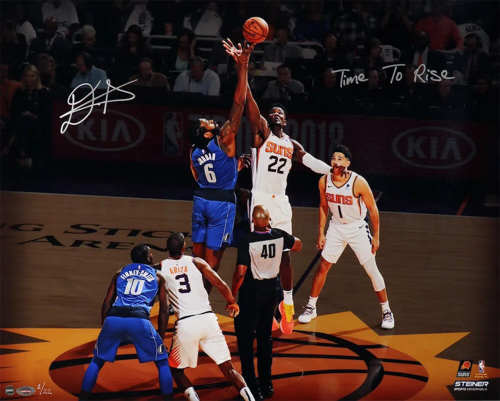 DEANDRE AYTON Autographed "Time To Rise" 16"x20" Tip Off Photograph GDL LE 1/22