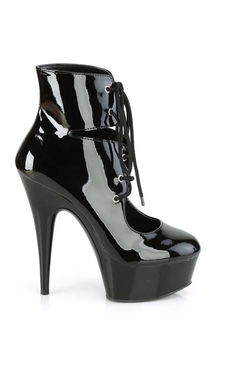DELIGHT-600-22 Exotic Boot | Black Patent