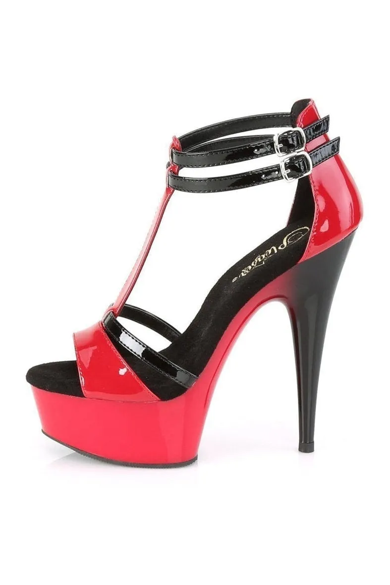 DELIGHT-663 Exotic Sandal | Red Patent