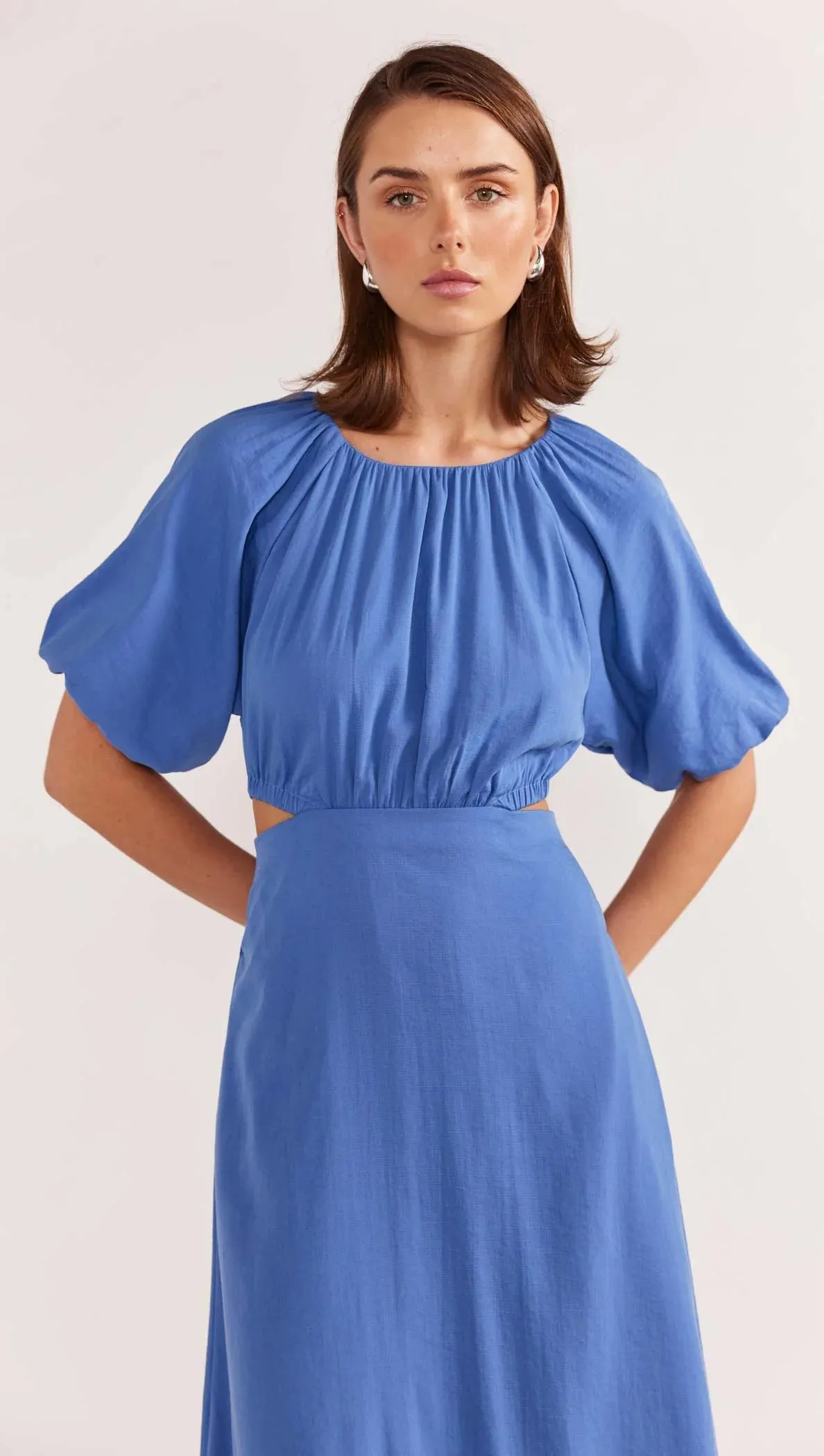 Demi Midi Dress Blue