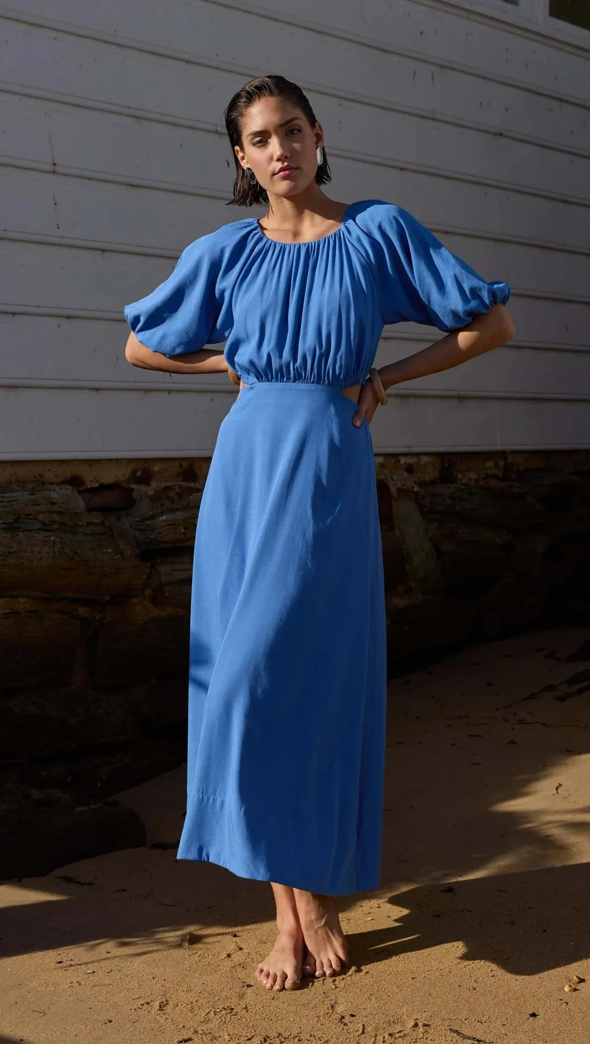 Demi Midi Dress Blue