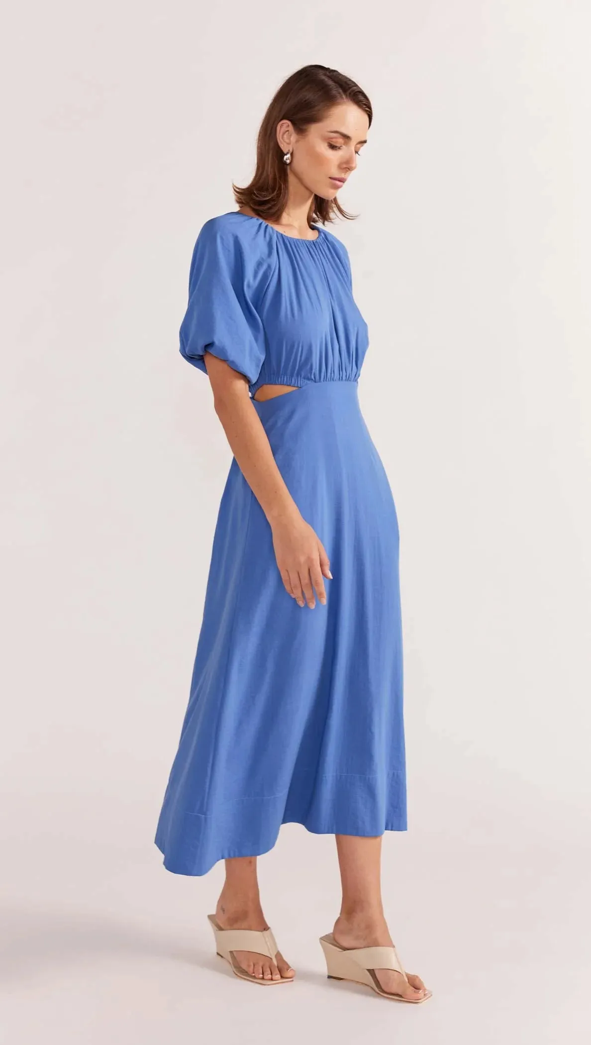 Demi Midi Dress Blue