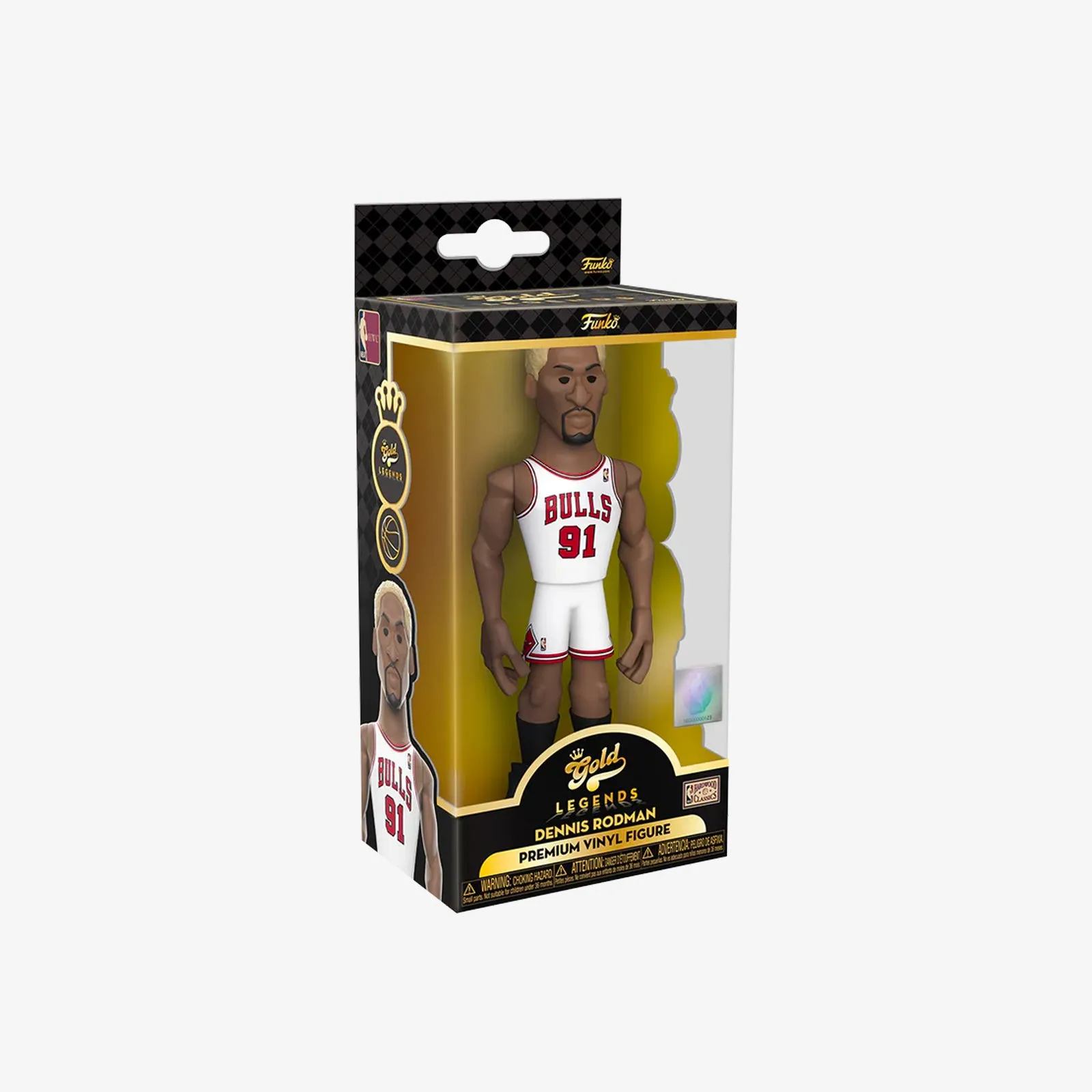 Dennis Rodman Chicago Bulls NBA Legends 5" Vinyl Gold