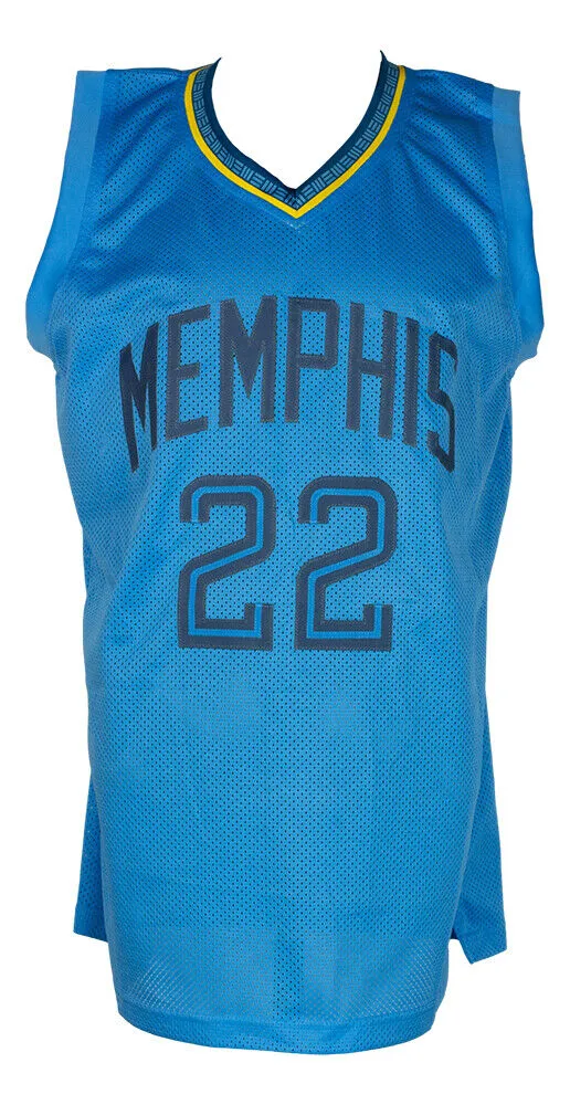 Desmond Bane Memphis Signed In Black Custom Blue Basketball Jersey JSA