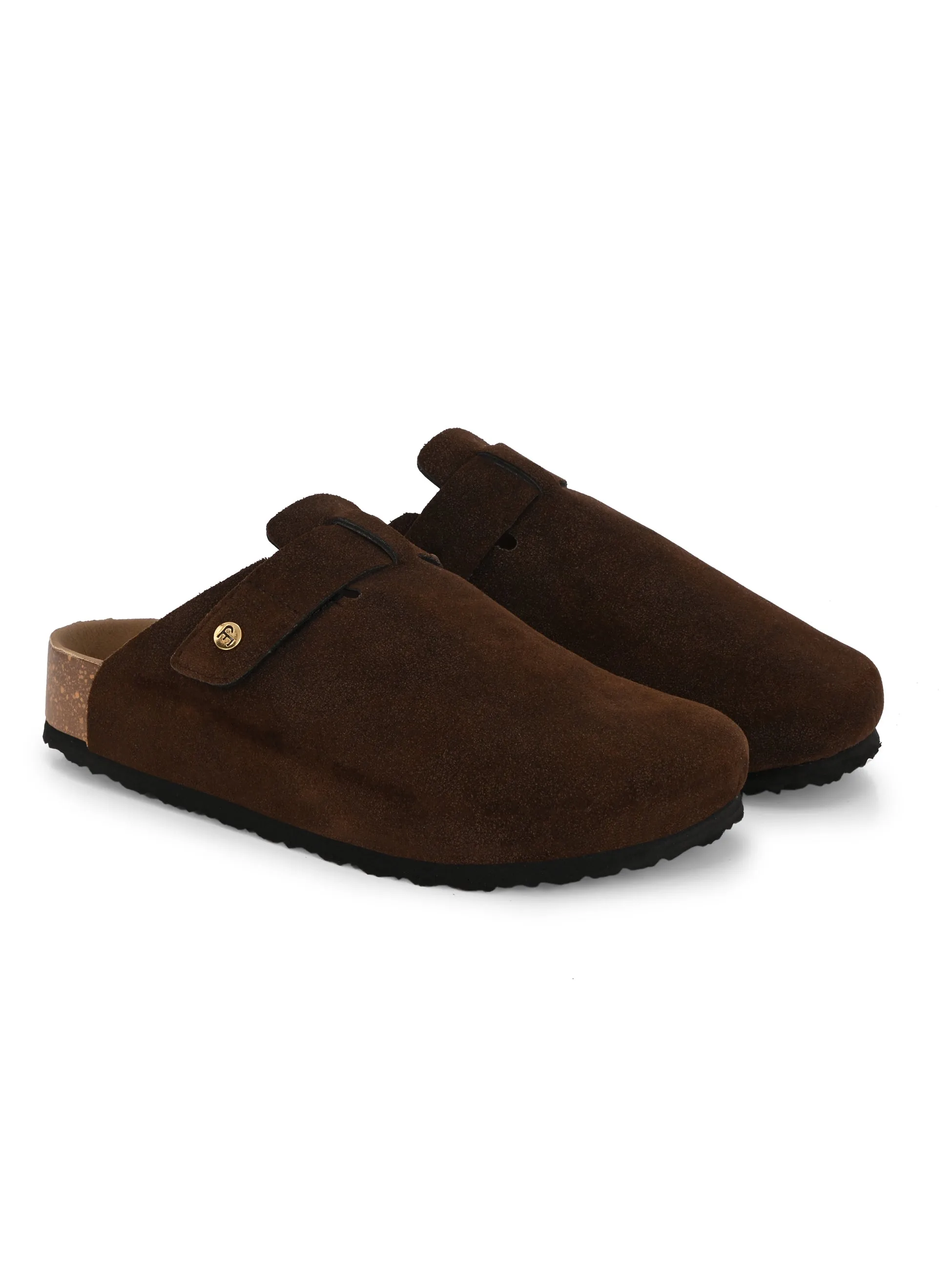 EL PASO Men Faux Leather Casual Slip On Sandals