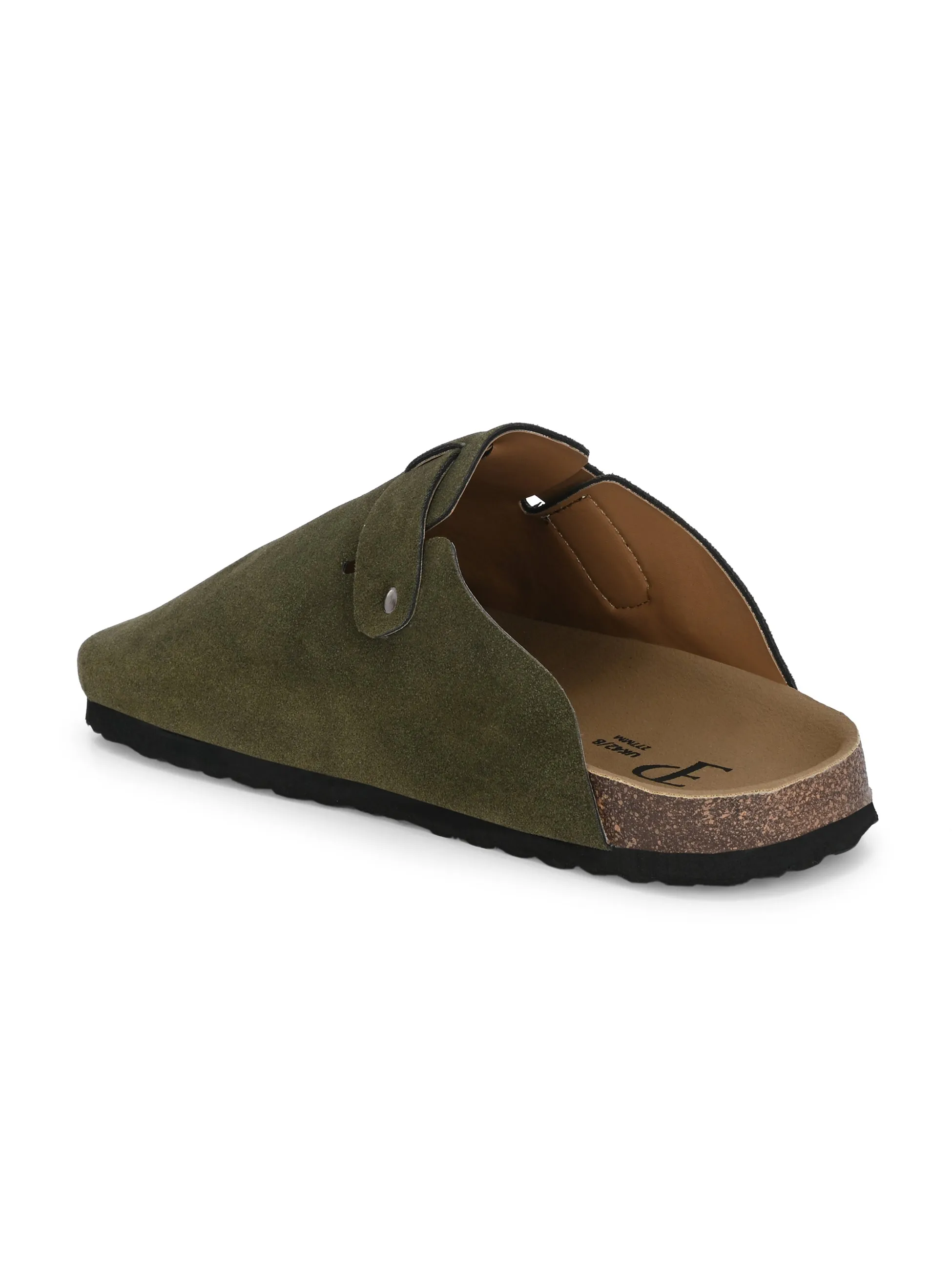 EL PASO Men Faux Leather Casual Slip On Sandals