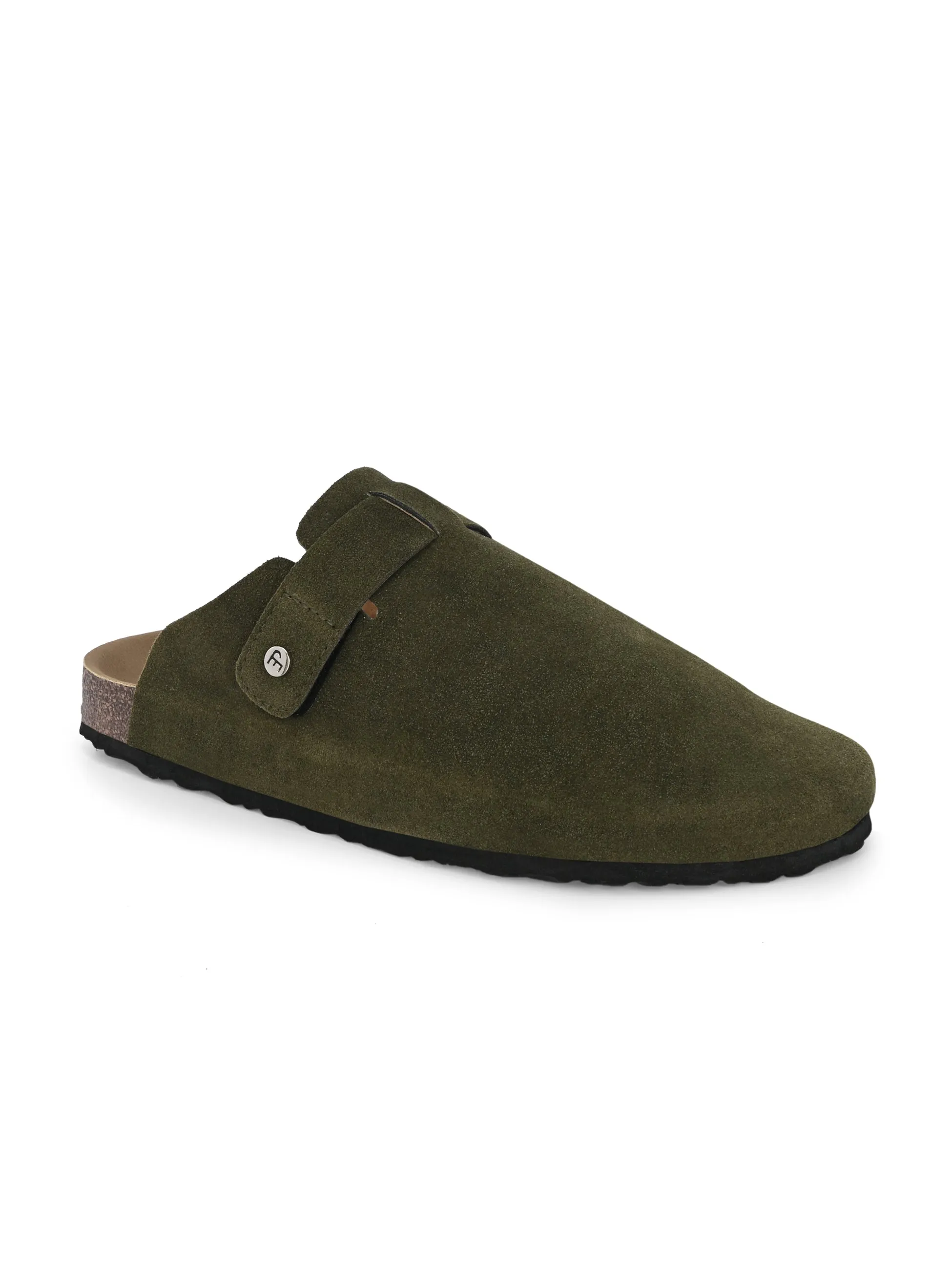EL PASO Men Faux Leather Casual Slip On Sandals