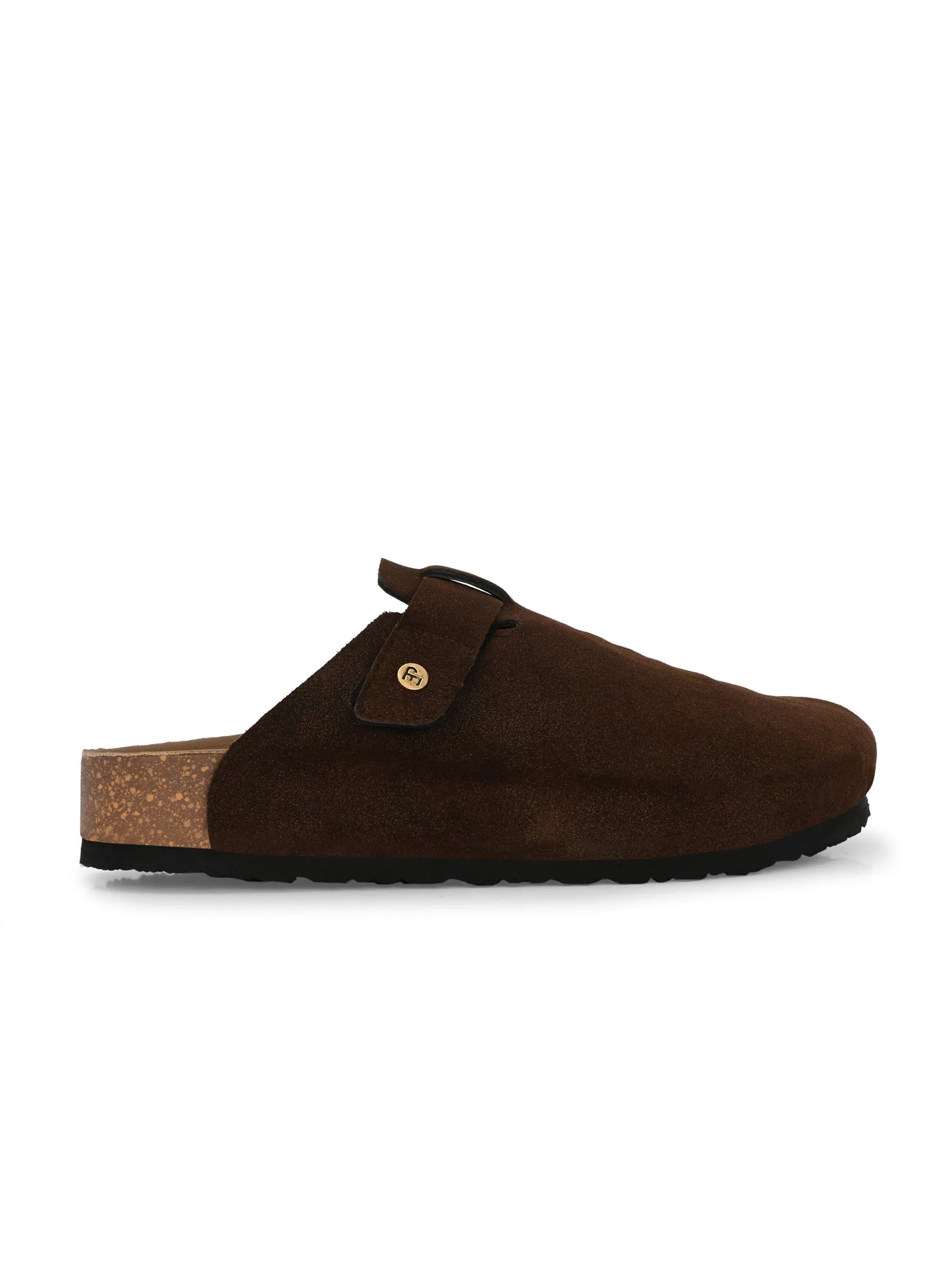 EL PASO Men Faux Leather Casual Slip On Sandals