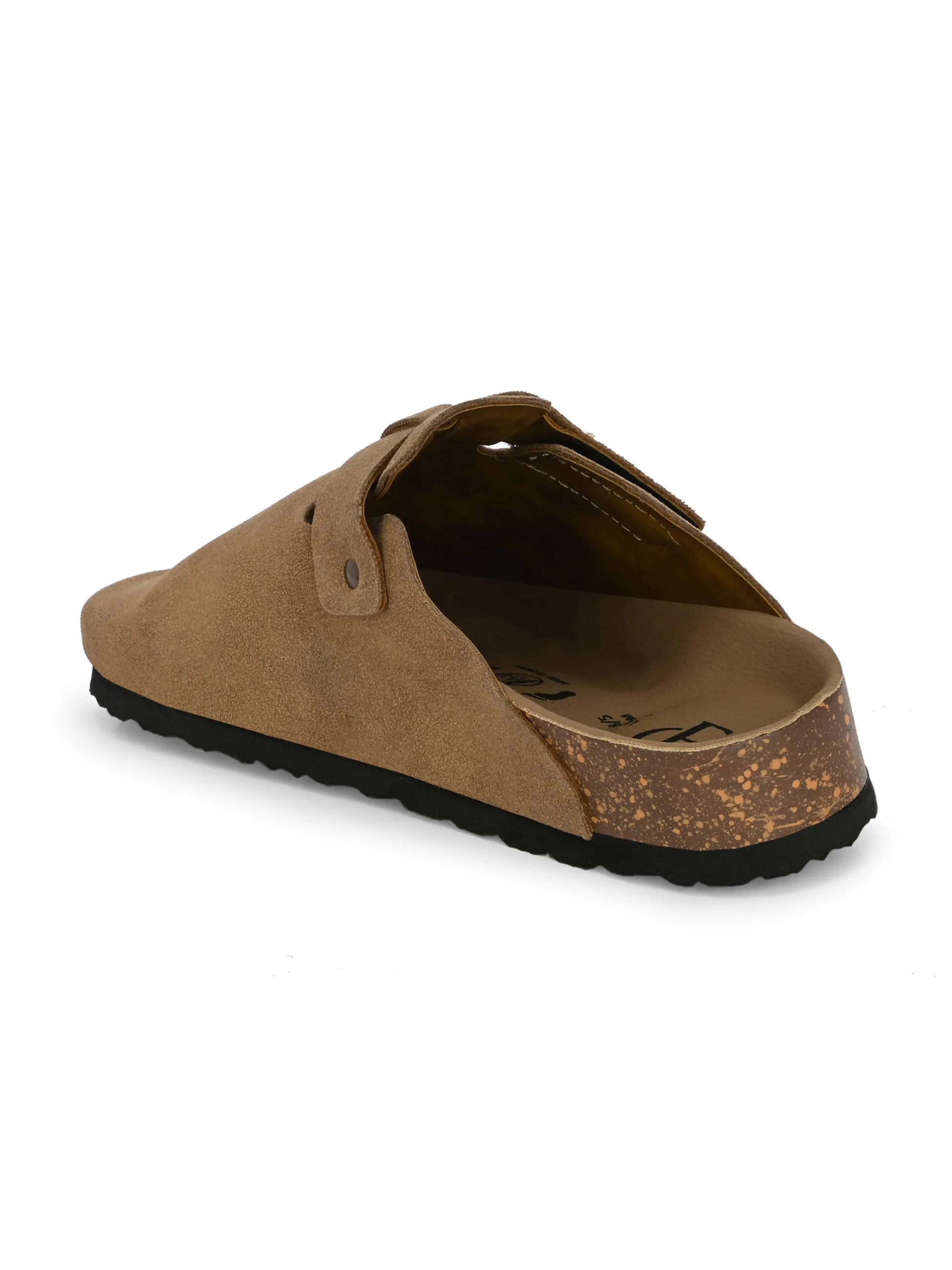 EL PASO Men Faux Leather Casual Slip On Sandals