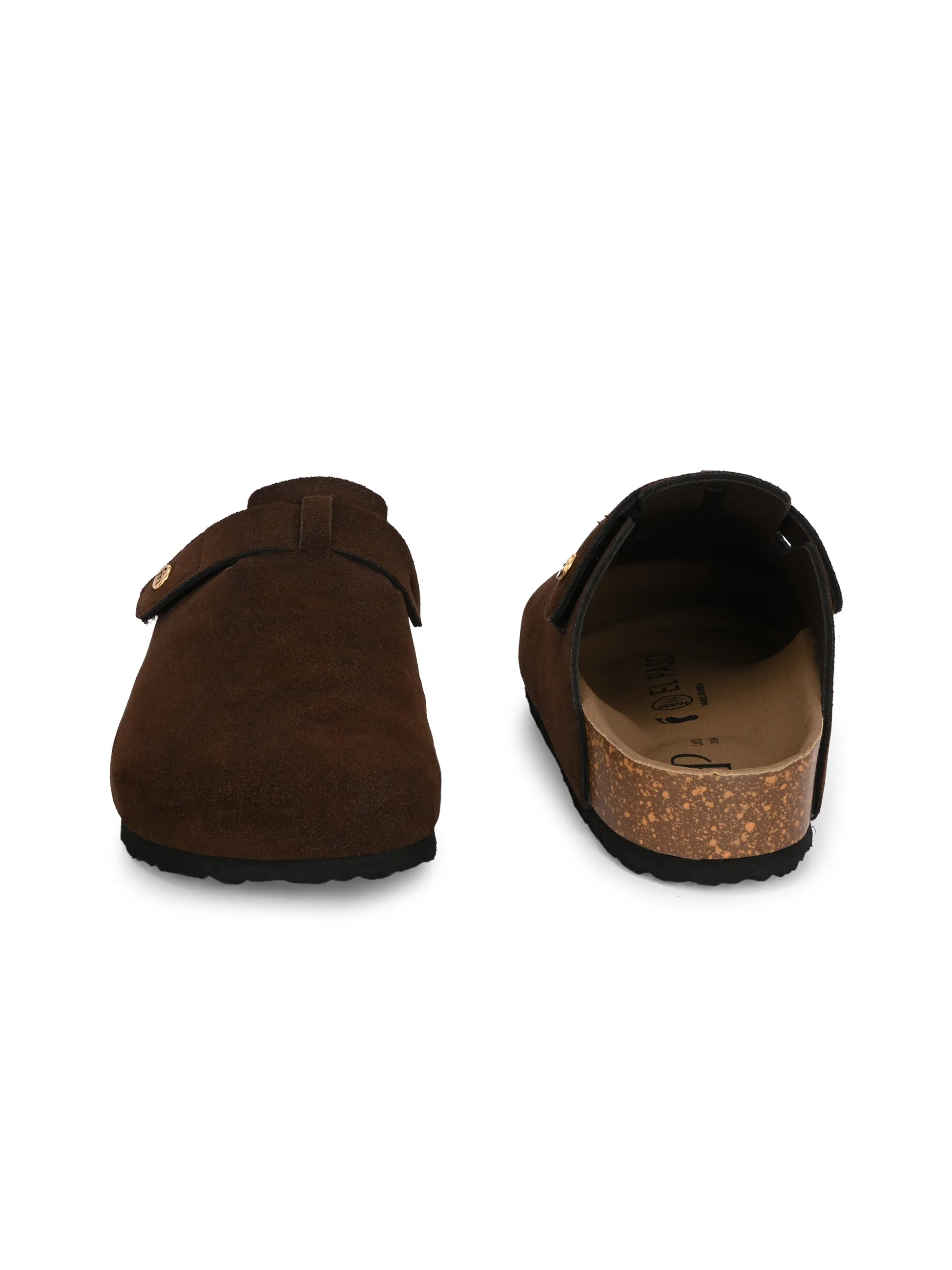 EL PASO Men Faux Leather Casual Slip On Sandals