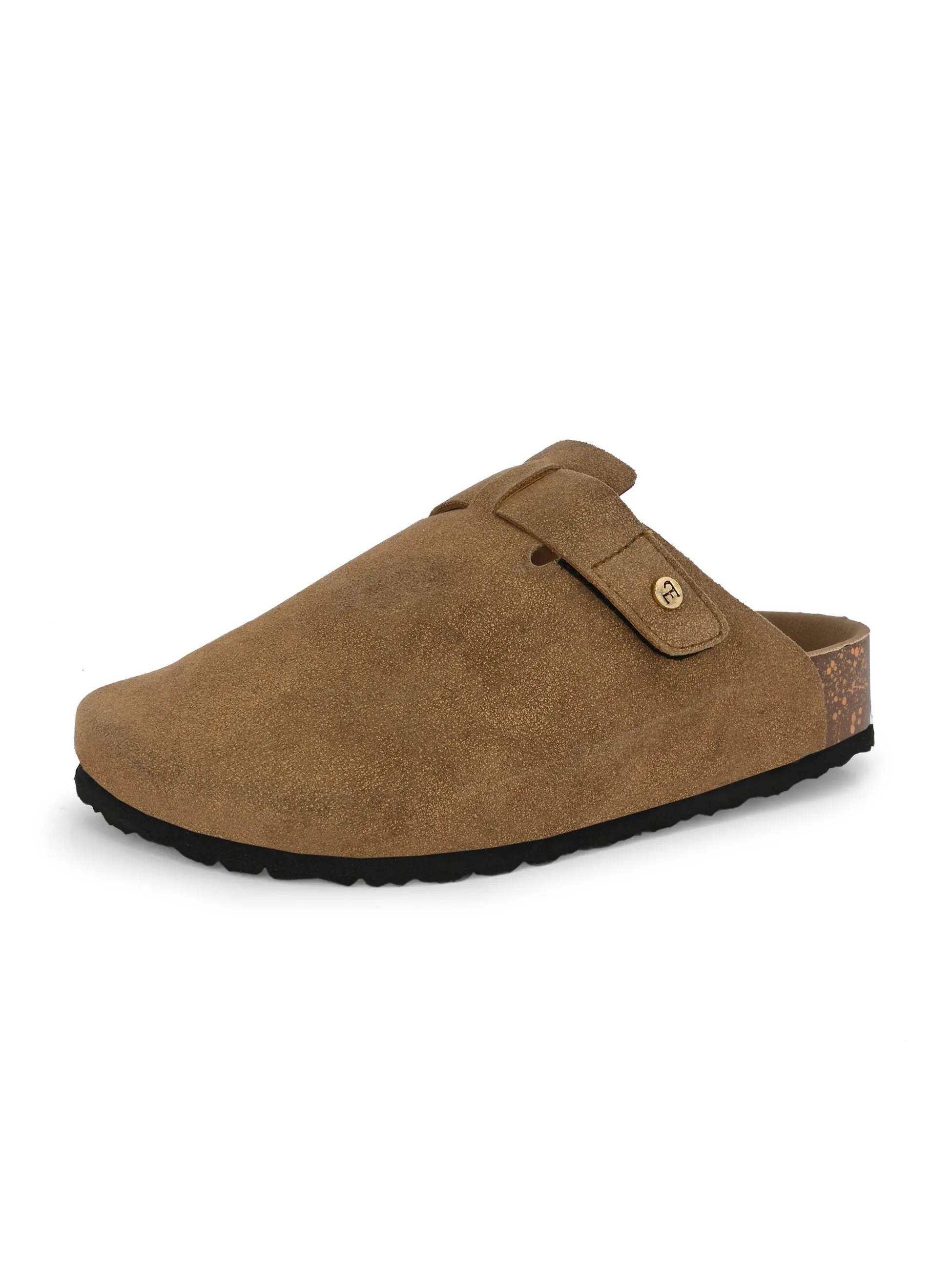 EL PASO Men Faux Leather Casual Slip On Sandals