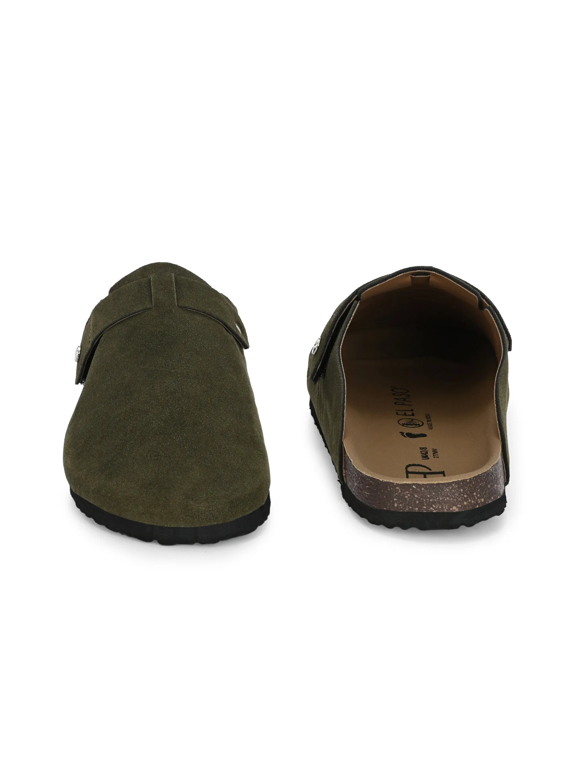 EL PASO Men Faux Leather Casual Slip On Sandals