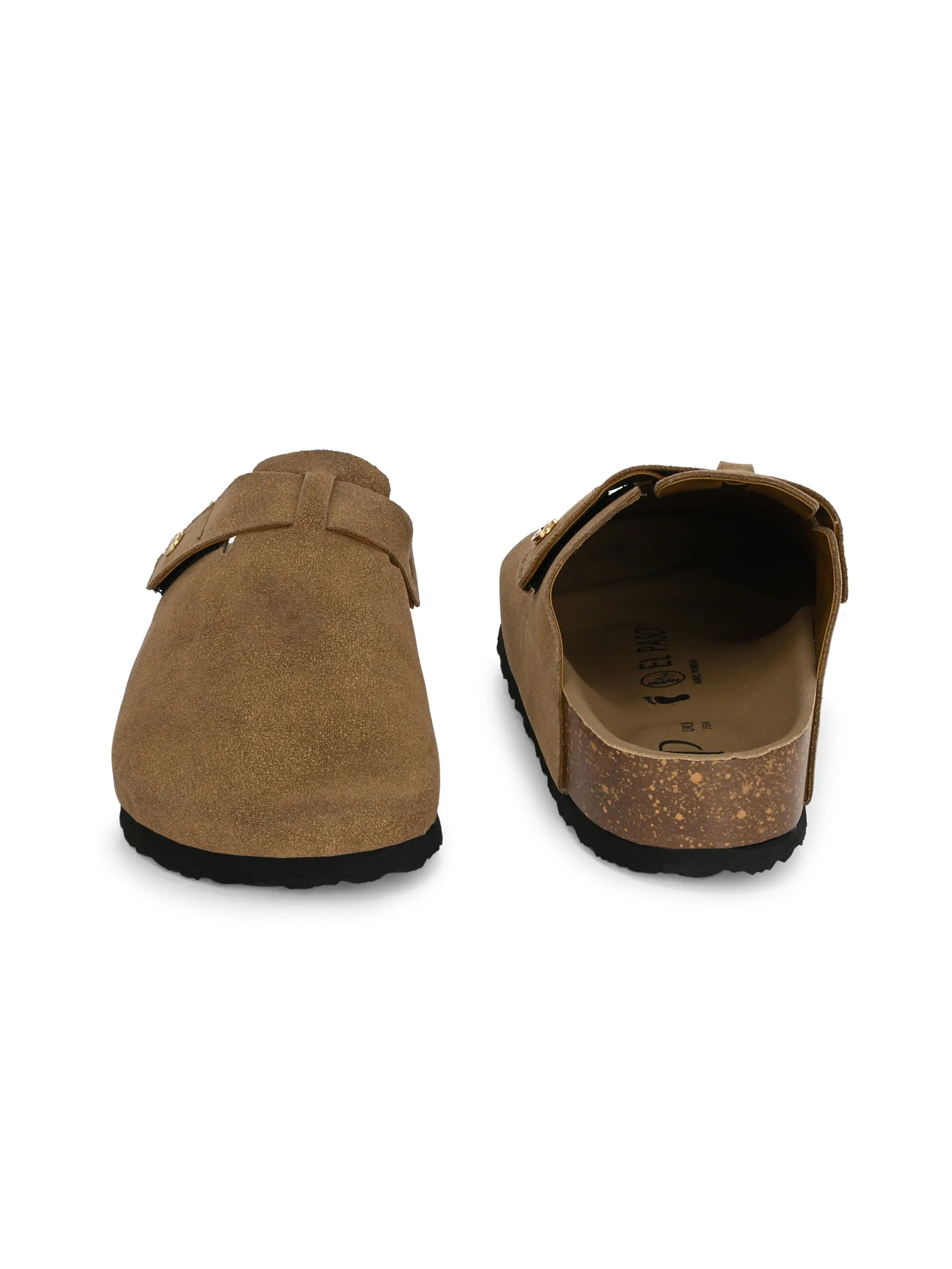 EL PASO Men Faux Leather Casual Slip On Sandals
