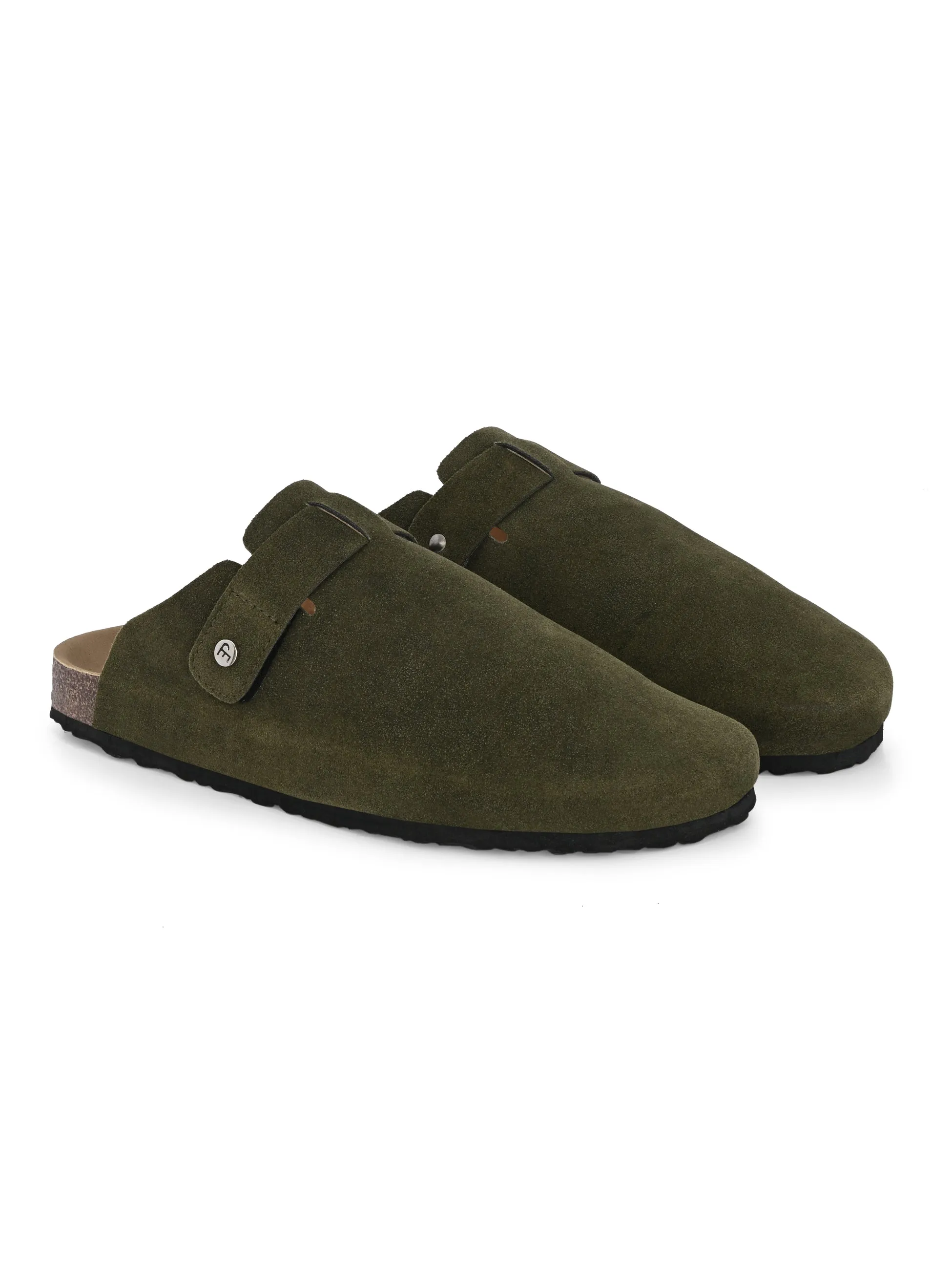 EL PASO Men Faux Leather Casual Slip On Sandals