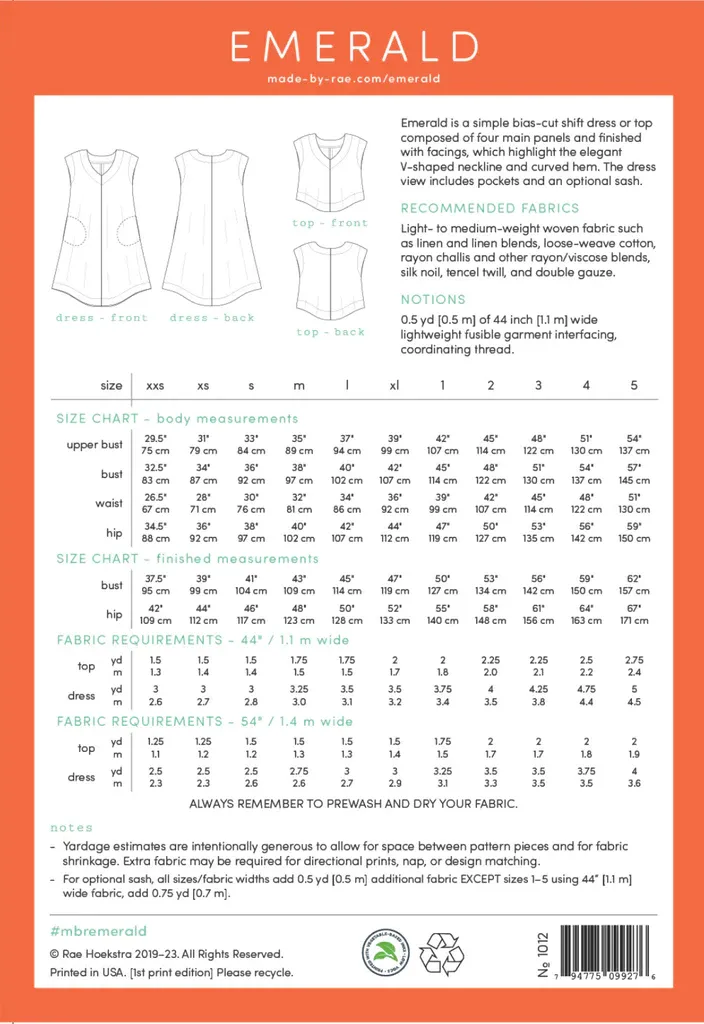 Emerald Dress & Top - Made by RAE
