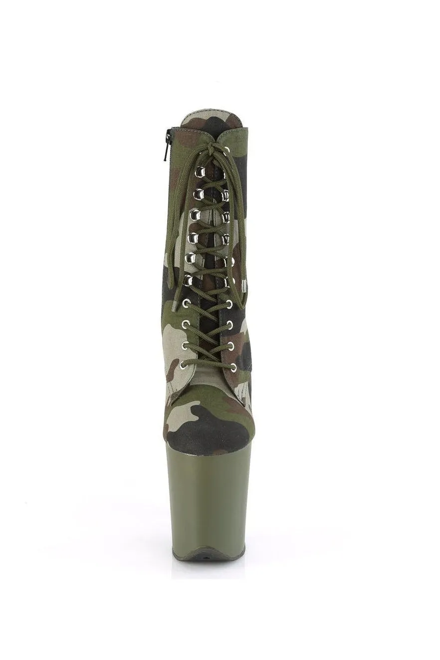 FLAMINGO-1020CAMO Exotic Boot | Kahki Fabric