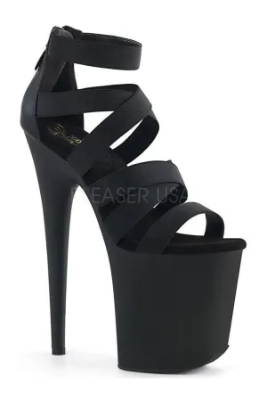 FLAMINGO-859 Platform Sandal  | Black Elastic