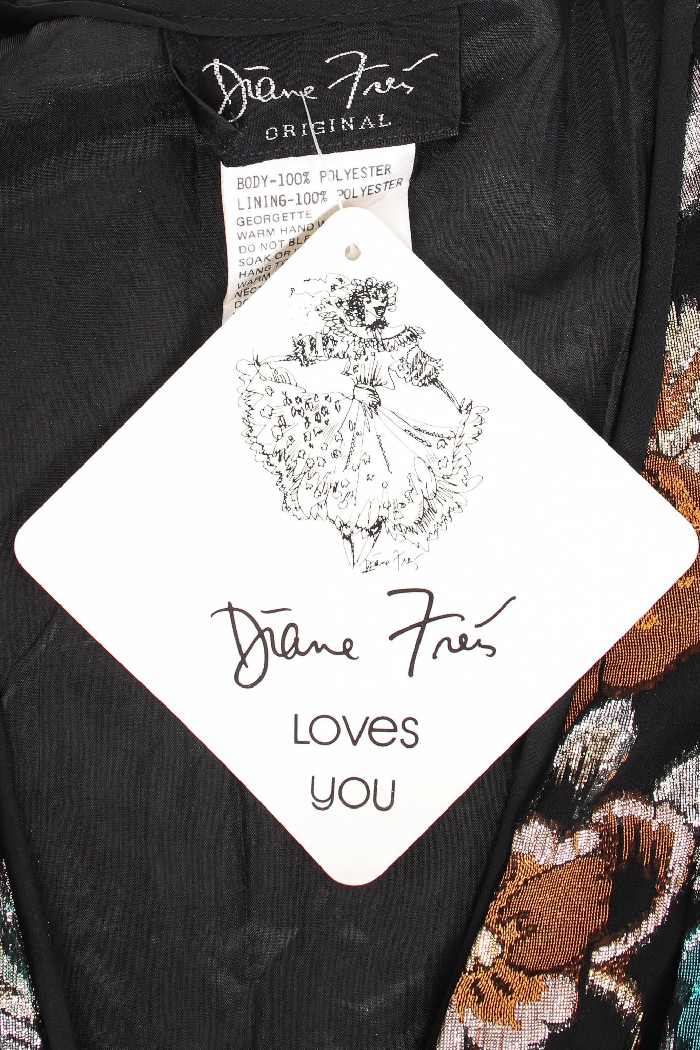 Floral Brocade Chiffon Dress