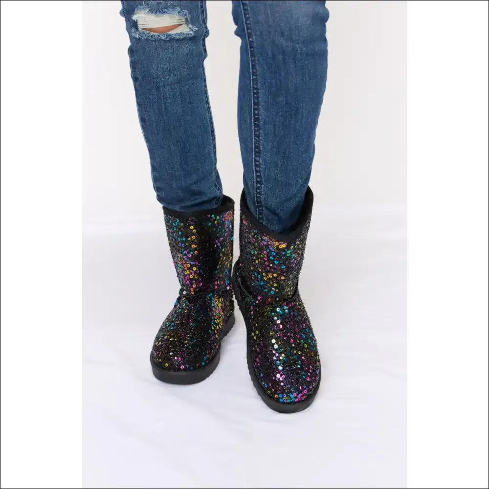 Forever Link Sequin Thermal Flat Boots