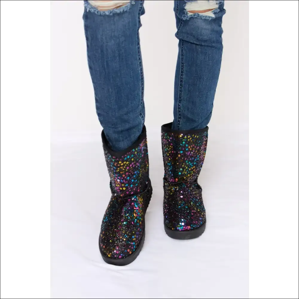 Forever Link Sequin Thermal Flat Boots