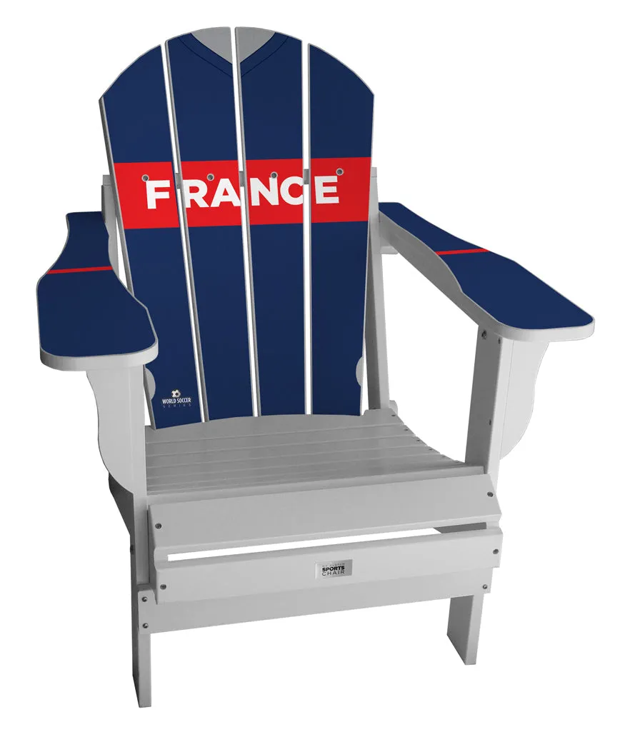 France Complete Custom with personalized name World Soccer Chair