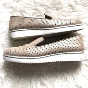 Franco Sarto Gold Perforated Loafers- Size 8