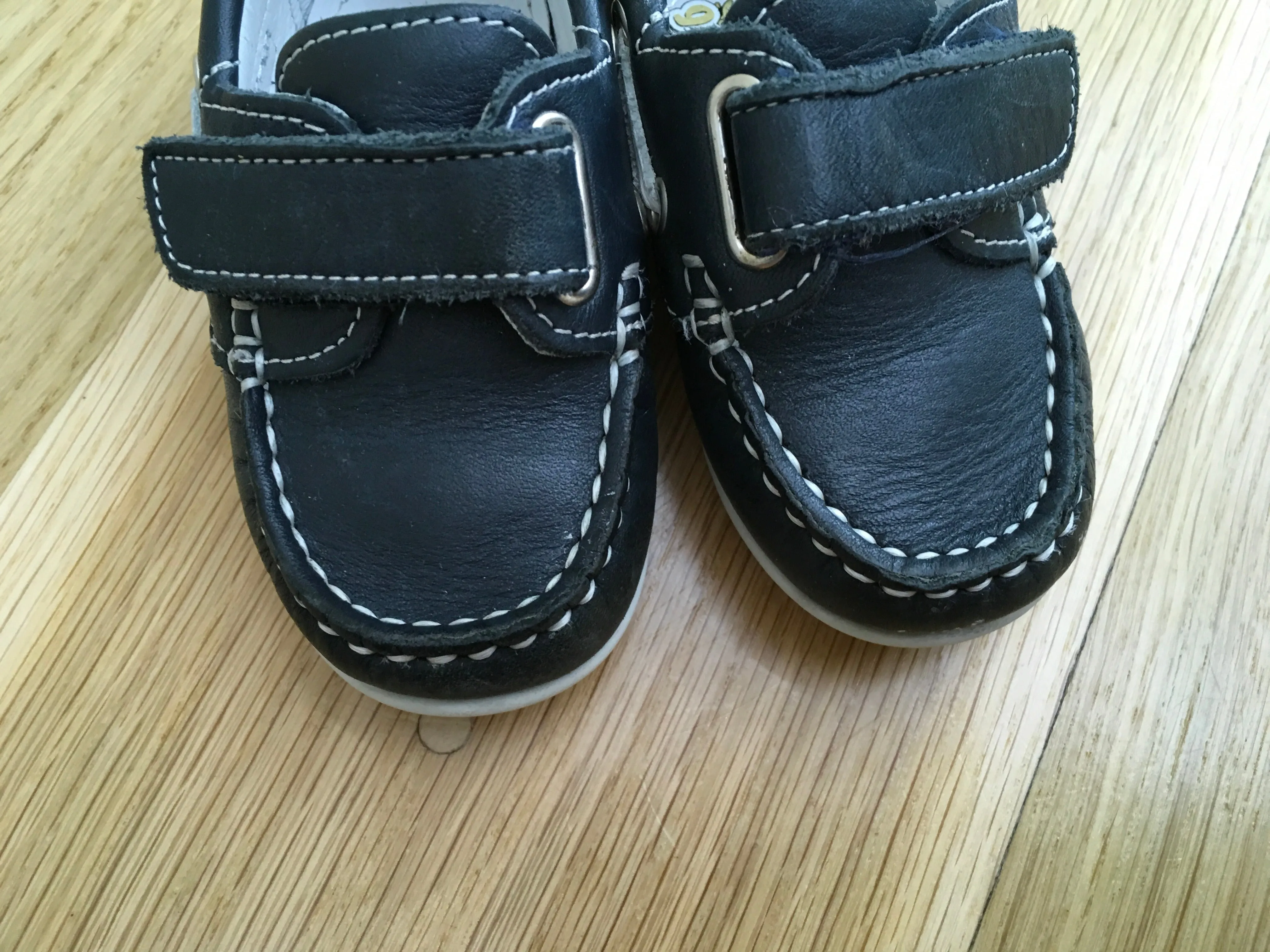 GARVALIN 50 aniversario Boys Shoe Navy Blue Leather Size 20 Children