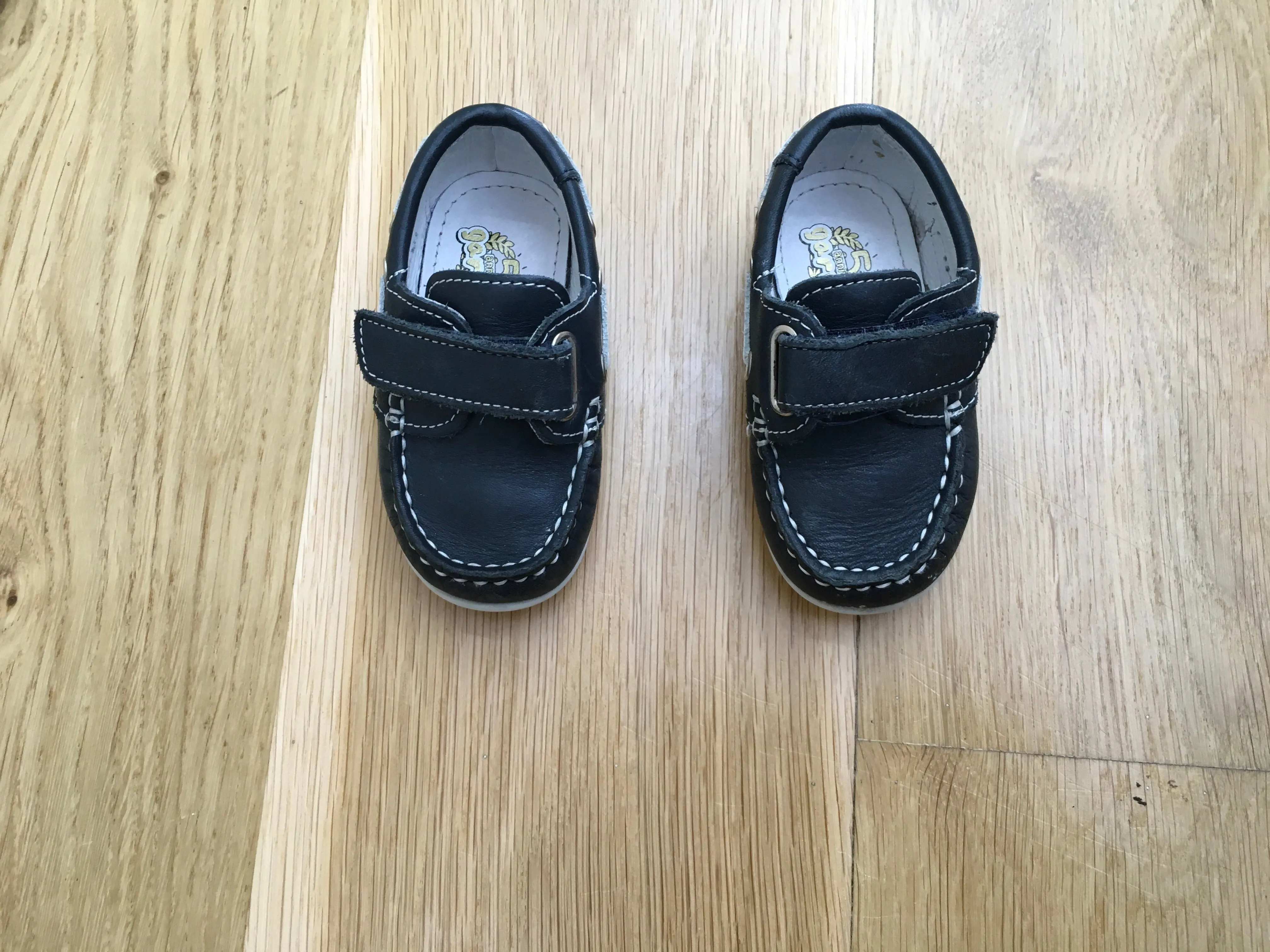 GARVALIN 50 aniversario Boys Shoe Navy Blue Leather Size 20 Children