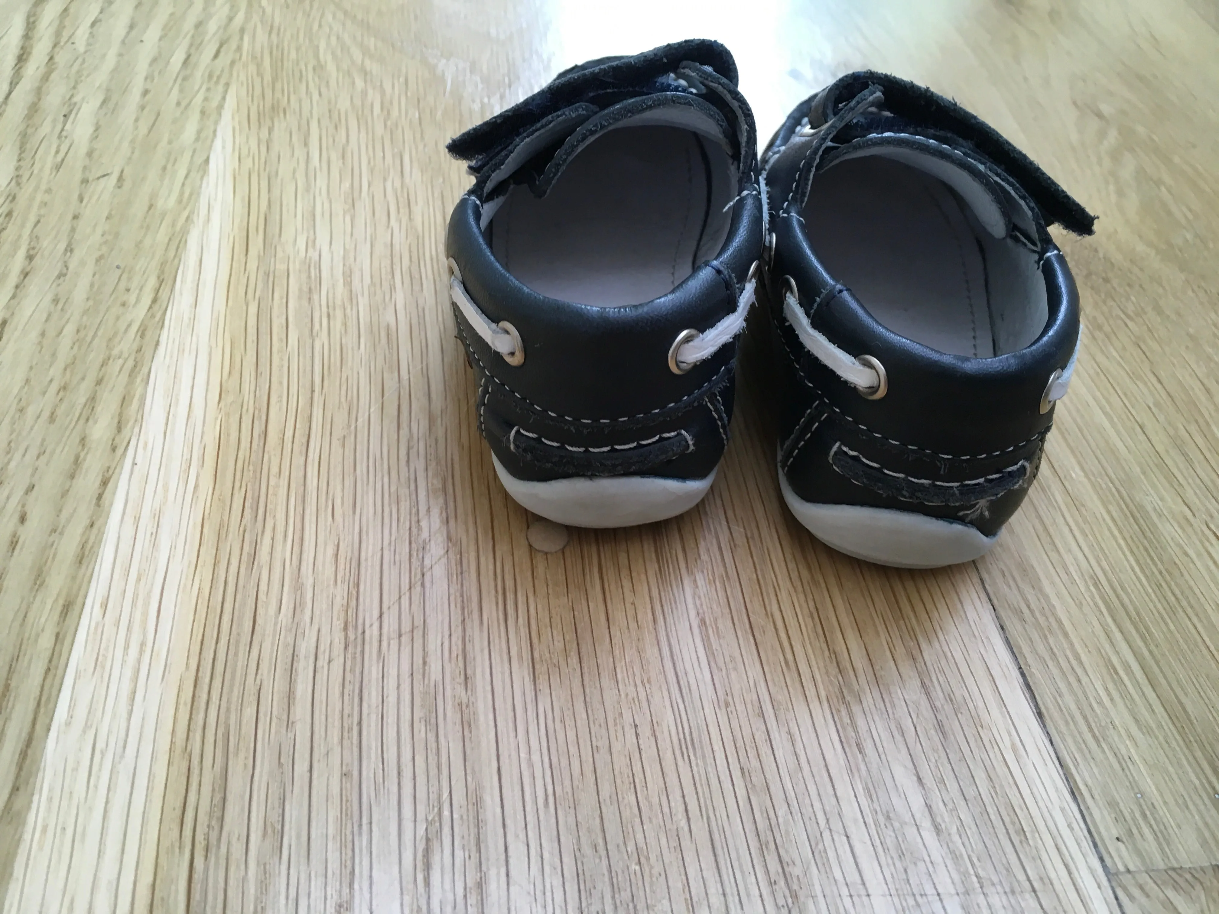 GARVALIN 50 aniversario Boys Shoe Navy Blue Leather Size 20 Children