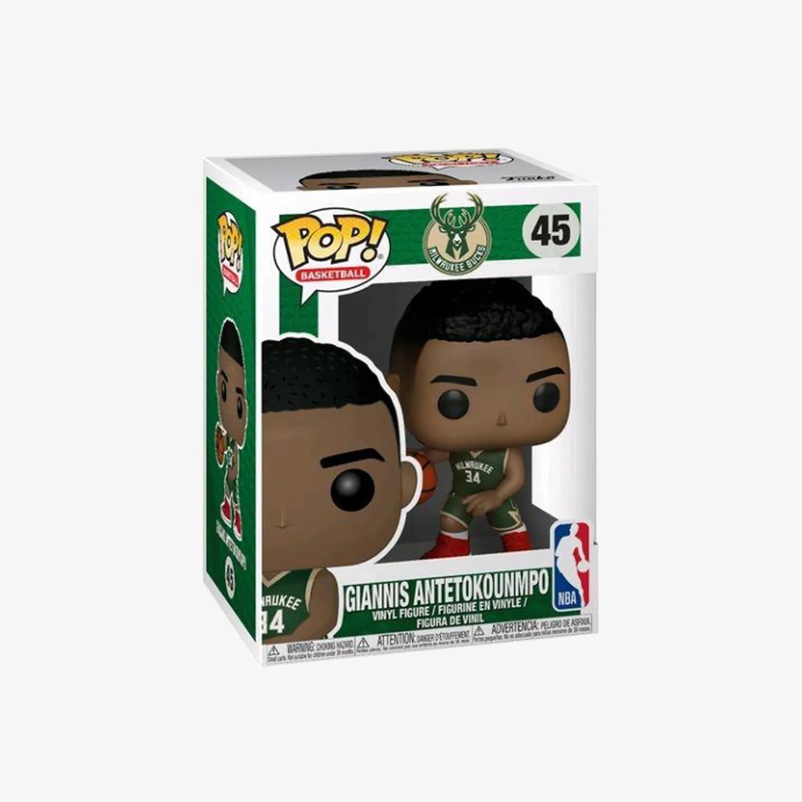 Giannis Antetokounmpo Milwaukee Bucks NBA Pop! Vinyl - Green