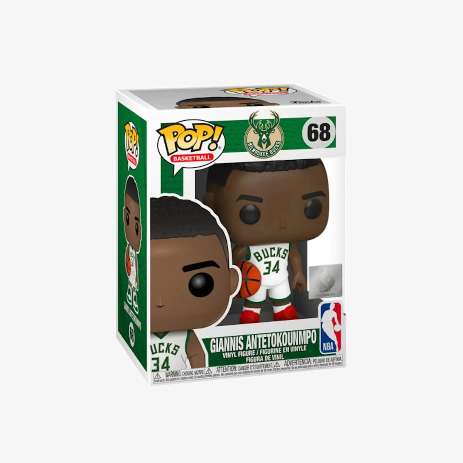 Giannis Antetokounmpo Milwaukee Bucks NBA Pop! Vinyl - White