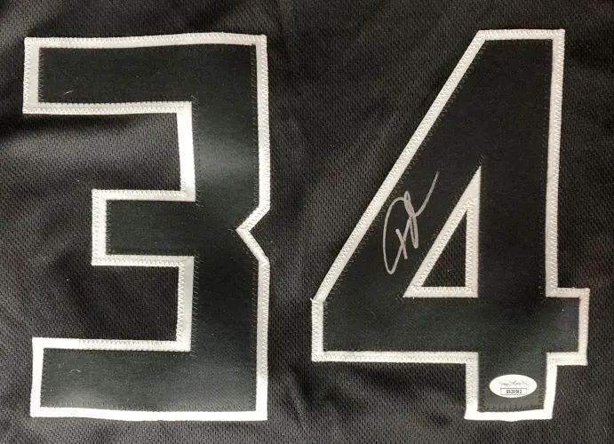 Giannis Antetokounmpo Milwaukee Signed Black Basketball Jersey JSA