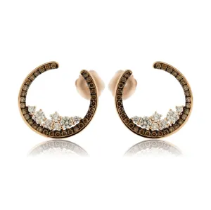Half Moon Mountain Diamond Earrings