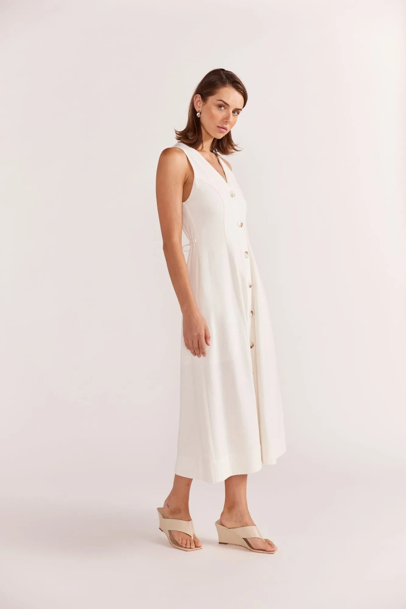 Haze Midi Dress | White