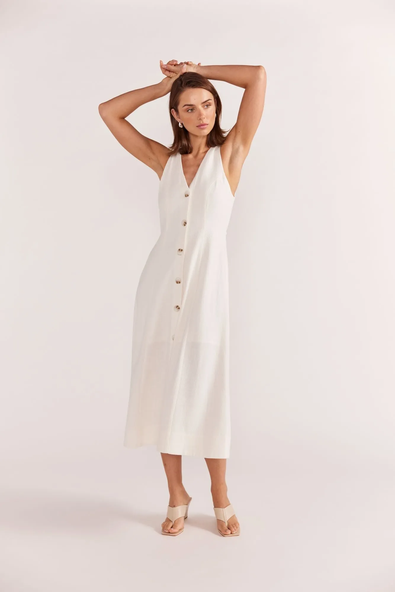 Haze Midi Dress | White