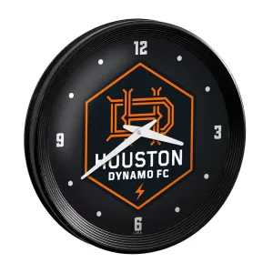 Houston Dynamo: Ribbed Frame Wall Clock