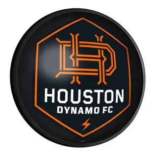 Houston Dynamo: Round Slimline Lighted Wall Sign