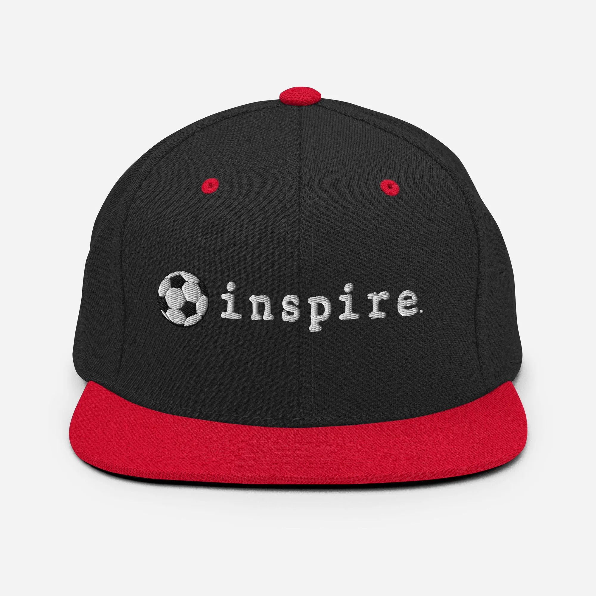 inspire Soccer Ball Snapback Hat