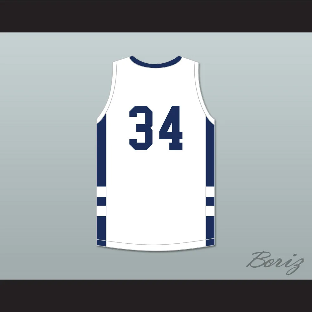 Jabari Walker 34 Campbell Hall School Vikings White Basketball Jersey 1